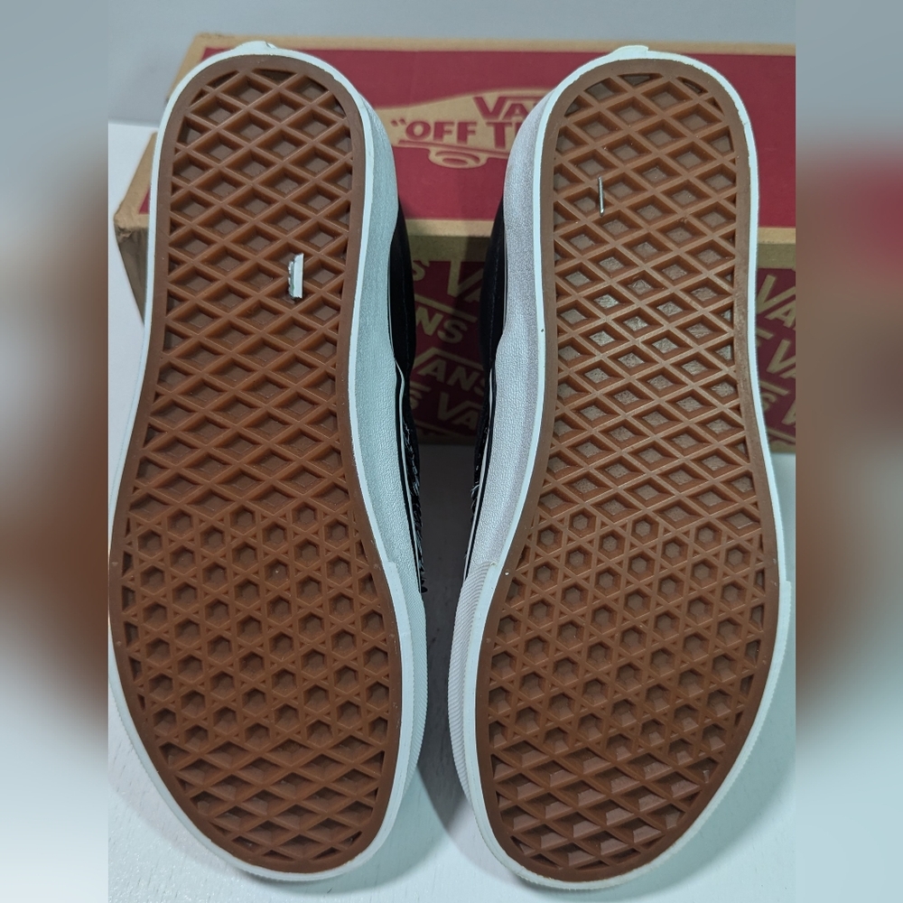 Vans Classic Slip-on Flipping Sequins Black/ White Checkerboard - Picture 9 of 11